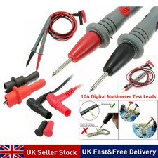 Digital Multimeter Test Leads 10A Quality Extension Lead Probes Volt Meter Cable
