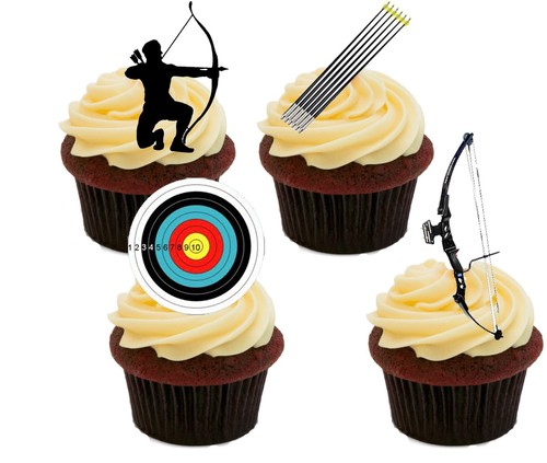 Archery edible cupcake - archery,