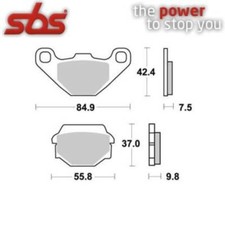 PAIR OF BRAKE PADS 586HF 586