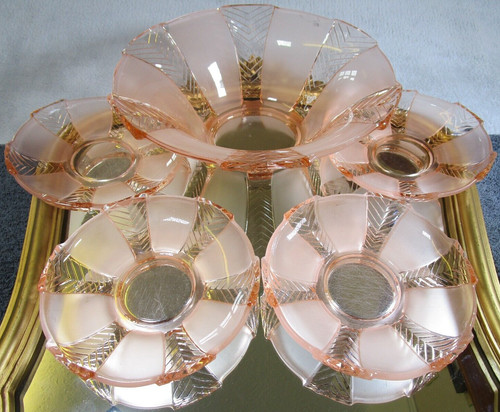 Lovely vintage art deco pink - vintage,