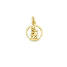 9ct Yellow Gold Round Open St