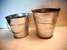 Two Small Galvanised Buckets