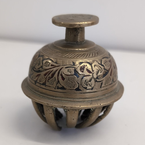 Brass elephant claw bell - claw,