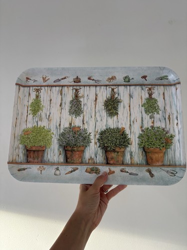 Vintage melamine serving - melamine,