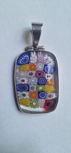 Sterling silver 925 - silver, millefiori
