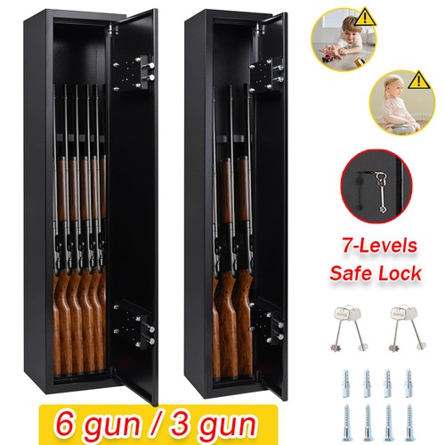 Gun cabinet safe rifle - 6,