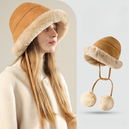 Lady faux fur fishing - fishing, hat