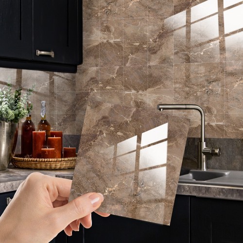 24x marble tile self - tile,