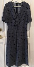 Ann Taylor Factory Navy Polka