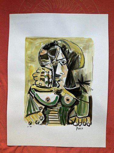 Picasso drawing old paper - picasso,