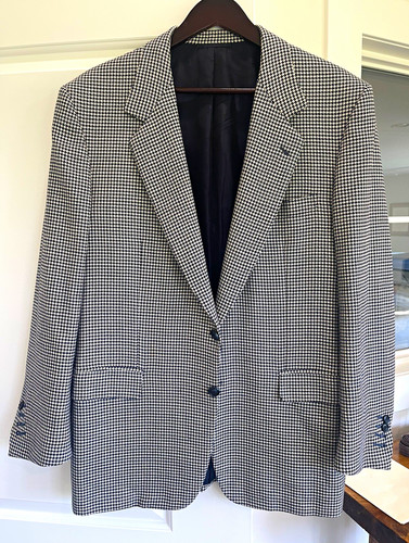 Brioni houdstooth wool sport
