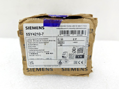 New siemens 5sy4210 mcb c10 - new,