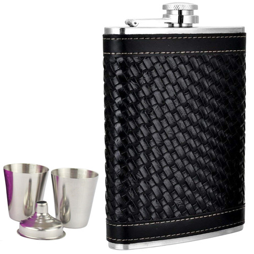 Black woven leather - woven, hip