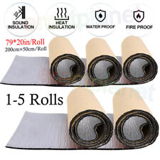 1-5x Car Sound Deadening Mat Heat Noise Insulation Dampening Foam for Door Trunk