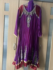 asian/indian/pakistani wedding salwar kameez suit eid dress size 22