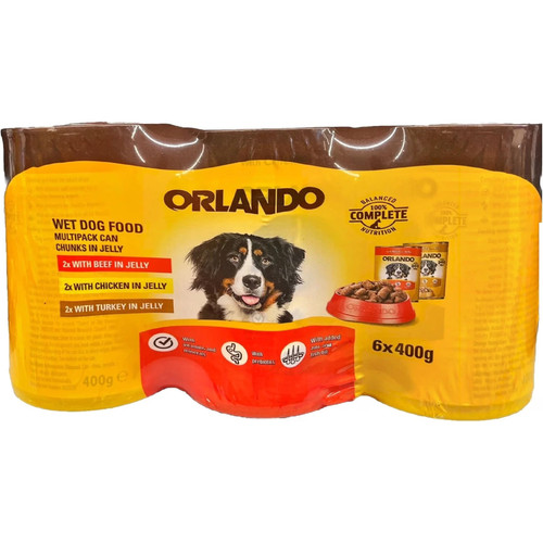 Orlando wet dog food 400g - orlando, x