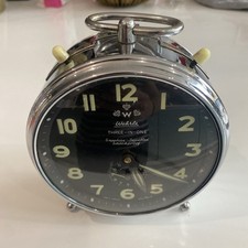Rare Vintage Wehrle Three In One Alarm Clock Made In Germany 1960,Working Well.