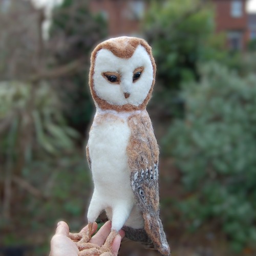 Handmade barn owl - handmade,