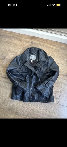 Leather sleeves jacket - 3/4,