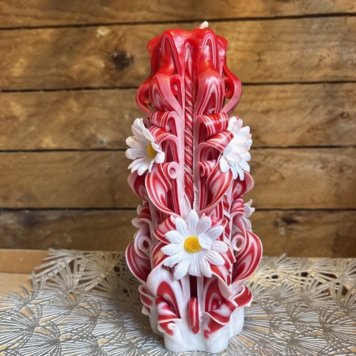 Beautiful hand carved candle - beautiful,