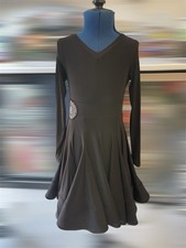 Black Juvenile Latin Dance Dress Age 8-10 Years