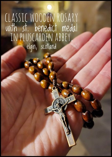 Benedict wood holy rosary - wood,