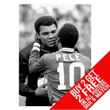 PELE BB3 MUHAMMAD ALI POSTER PRINT A4 A3 SIZE BUY 2 GET ANY 2 FREE