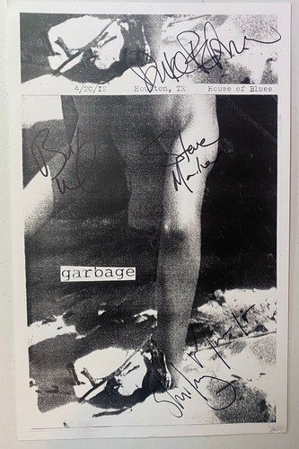Garbage hand signed numbered - garbage,