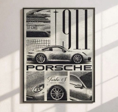 1pc vintage porsche - vintage, poster