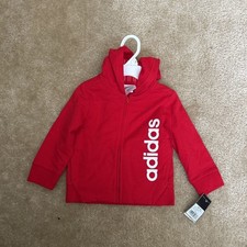 Adidas kids Red White Hooded