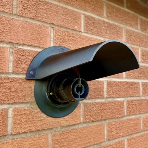 Boiler flue rain snow cover - rain,