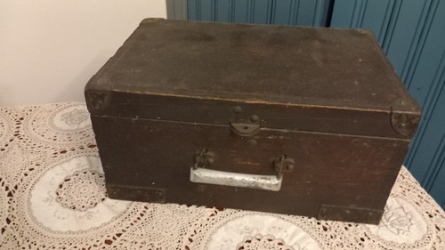 Old heavy wooden box - old,