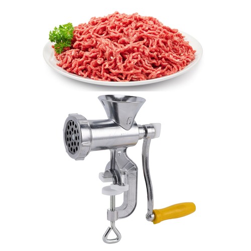Manual meat grinder - meat, aluminum