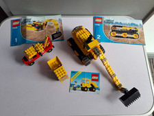 LEGO 7248  EXCAVATOR, LEGO 6527 Tipper Truck ,LEGO 6674 Crane/Tow Truck vintage