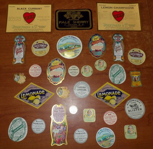 Excellent antique labels - excellent,