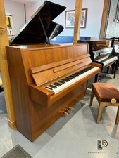 Samick JS-043 Modern Upright Piano in Light Walnut Satin - Inc Stool, 2Y Wty, Ca