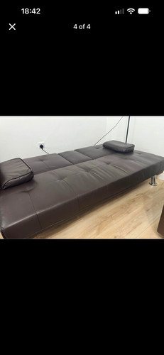 Brown faux leather convertible - leather,