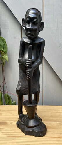 Hand carved african figure - hand-carved,