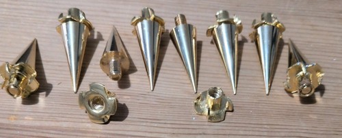 Brass speaker spikes and - speaker,