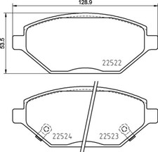 Mintex Front Axle Brake Pad