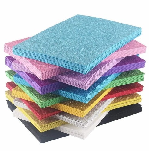 Glitter sticky foam sheets - glitter,