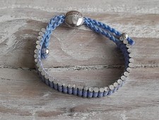 Sterling silver 925 Links Of London blue friendship bracelet collector