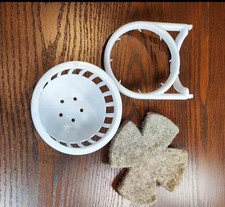 1x Plastic Nest Pan - Hook On With Nest Felt, Canary, Dove, Finch