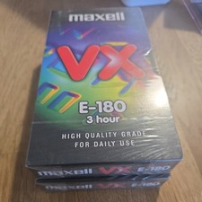 2 x Maxell VX E-180 VHS Blank