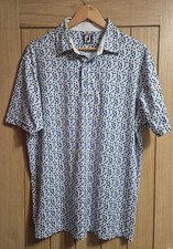 Footjoy Athletic Fit Golf Shirt,Large.