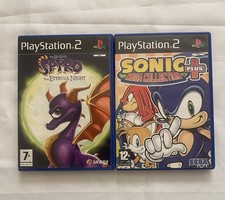 2 Sony PlayStation 2 Games Spyro and Sonic Mega Collection PS2 PAL Bundle