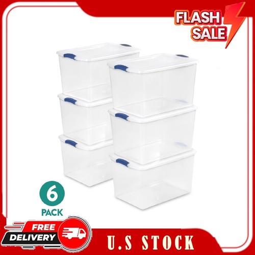 Sterilite clear latching - qt,