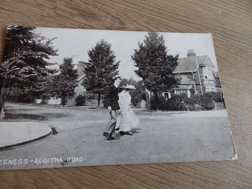 Postcard skegness algitha road - postcard,