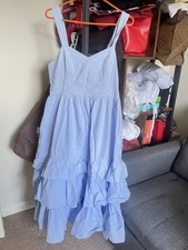 H&M Baby Blue Layer Maxi Dress