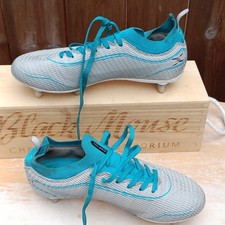 Gilbert Rugby Cage Pace Rugby Boots 6 Stud Grey/Aqua odd size UK L4, R5 